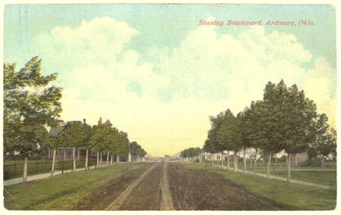 Ardmore Postcard Stanley Blvd c1930